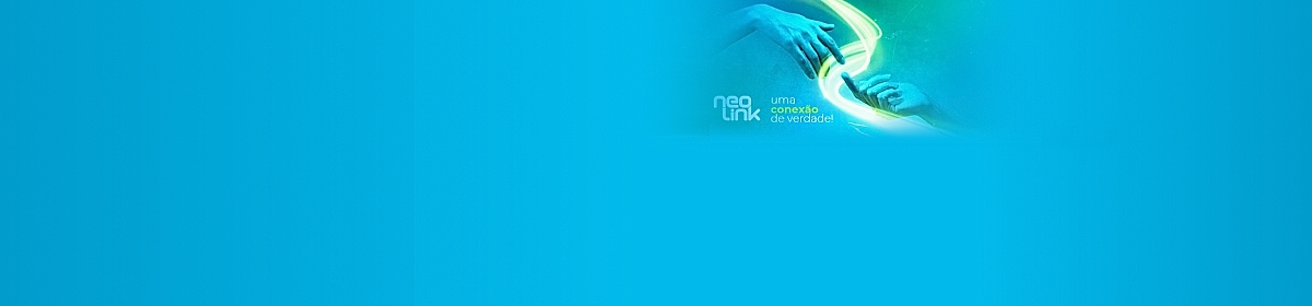 Imagem promocional da Neolink com destaque para internet fibra óptica